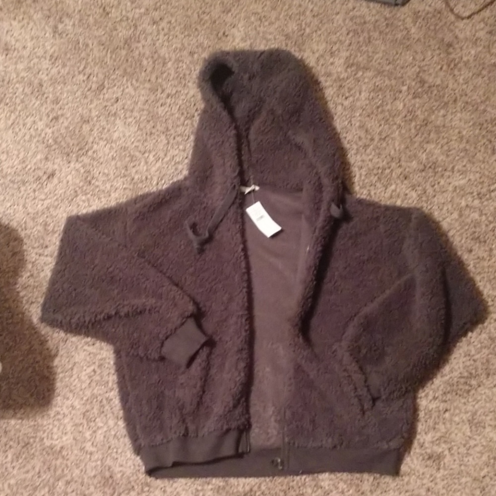 American Eagle sherpa zip up sweatshirt